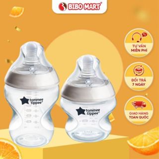 Bình Sữa Tommee Tippee PP Cao Cấp Núm Ti Silicone Siêu Mềm Chống Sặc Hiệu Quả 150ml 260ml -Bibo Mart