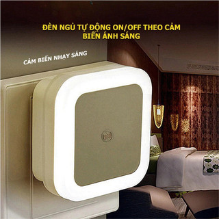  Đèn ngủ cảm ứng ánh sáng tự động tắt mở MOGEE 