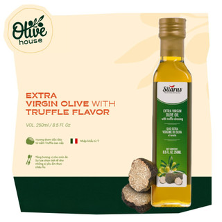  Dầu Olive Nguyên Chất  Extra Virgin  Vị Nấm Truffle 250ml - thương hiệu Silarus nhập khẩu từ Ý 