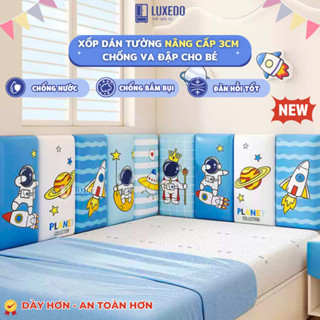 [NEW Dày 3cm] Xốp Dán Tường Chống Va Đập Cho Bé Loại Siêu Dày, Xốp Dán Chân Tường Đầu Giường Bảo Vệ An Toàn Cho Bé