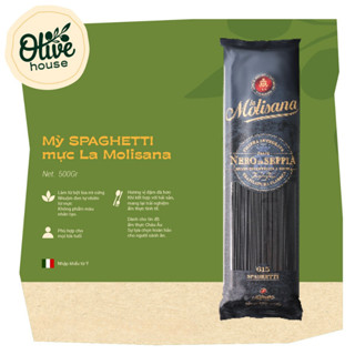 Mì Ý đen Spaghetti Al Nero Di Seppia La Molisana 500g