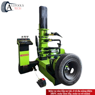 Máy ra vào lốp xe tải, ô tô đa năng điện 380V, máy làm lốp, máy ra vỏ mâm
