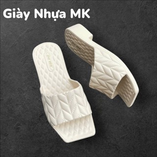  Dép guốc nữ quai ngang đế độn 3cm siêu nhẹ êm chân - Dép nữ tăng chiều cao đi biển đi chơi chống nước- DL275 