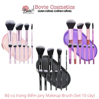 Bộ cọ trang điểm Jary Make Up Brush Set 10 Cây Kèm Túi Đựng Da PU Tiện Lợi