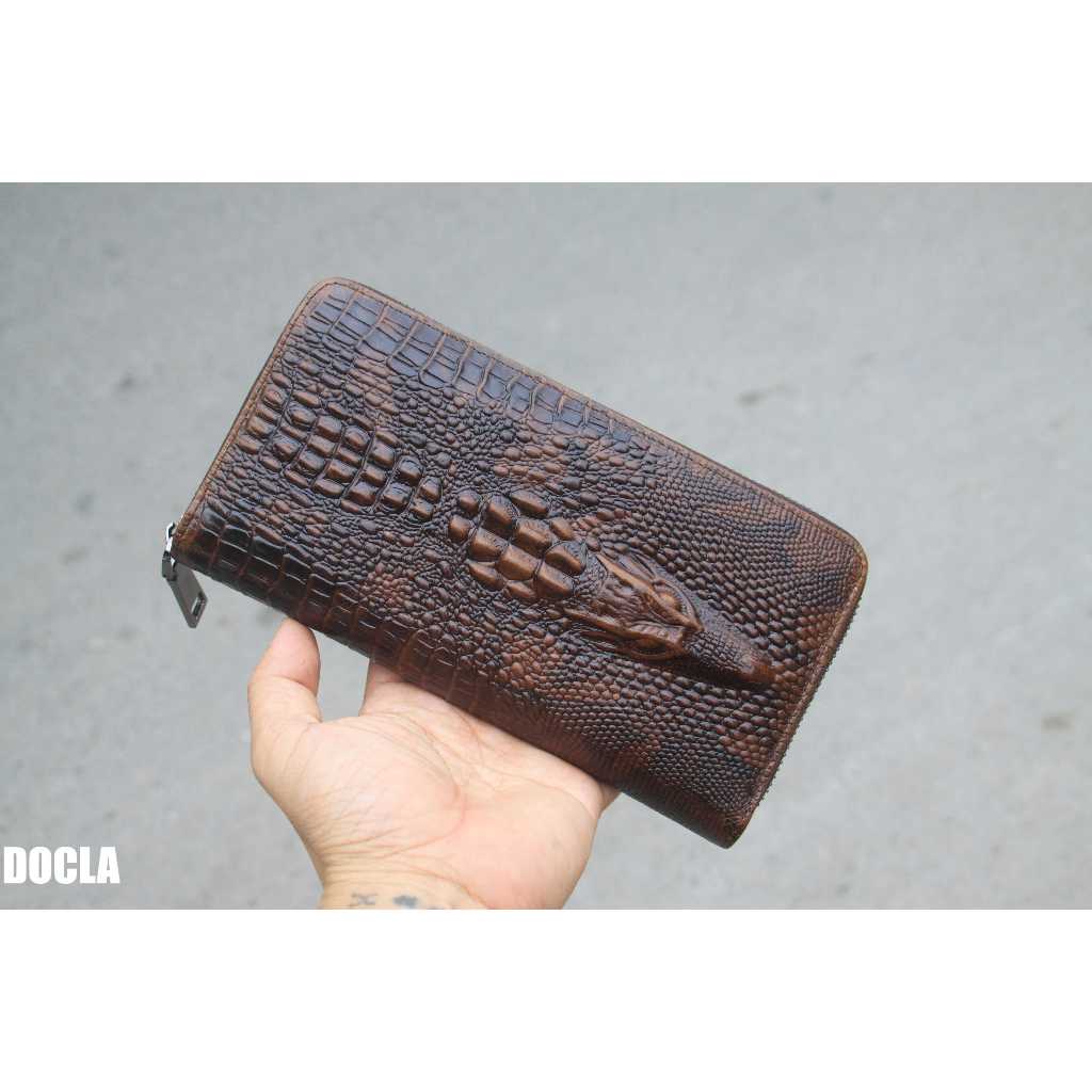 Ví Dài Cầm Tay Nam Cao Cấp Da Bò Thật V23, Ví Cầm Tay, Bóp Cầm Tay Cao Cấp Dáng Dài Sang Trọng