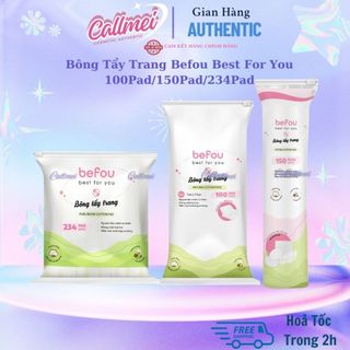  Bông Tẩy Trang Befou Best For You Natural Cotton Pad 100 150 234Pad – Siêu Mềm Mại Không Xơ Bông 