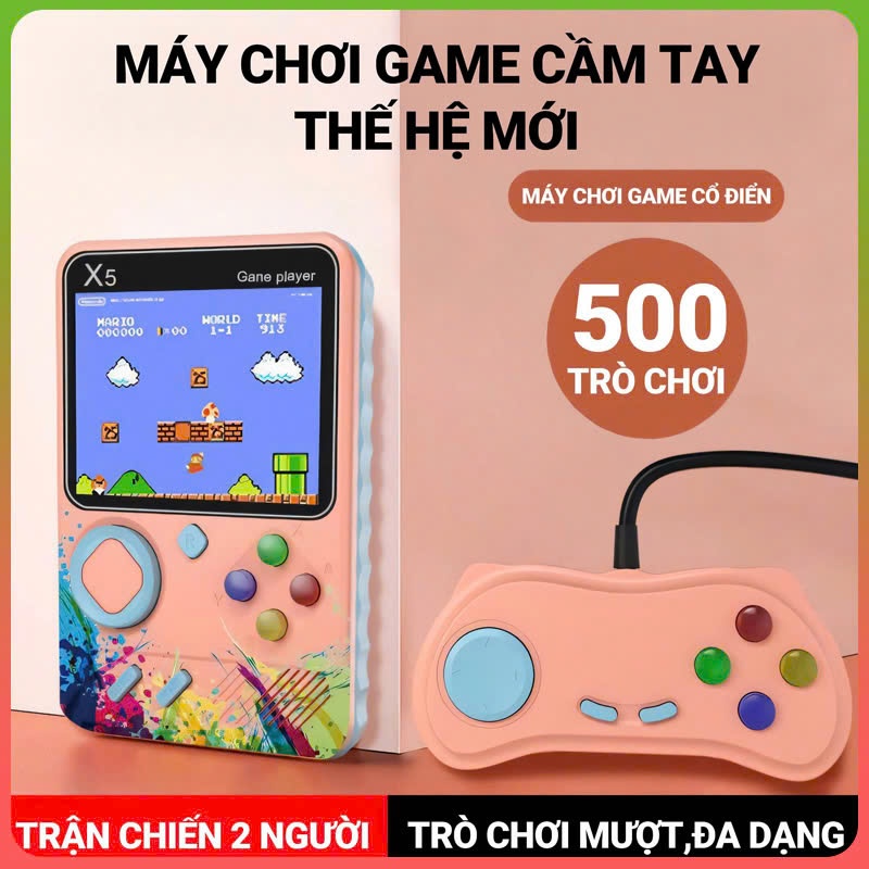 Game Boy Mini Máy chơi game retro 🎮500 trò chơi Hỗ trợ 2 người 📺 Hỗ Trợ Kết nối TV🎁 Pin Trâu Quà tặng ý nghĩa