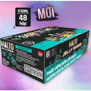 Thùng Sữa lúa mạch MALTO Jelly Shake Shake It Off hương sôcôla bạc hà 48 hộp x 180ml