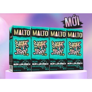  Lốc 4 hộp Sữa lúa mạch MALTO Shake It Off hương sôcôla và bạc hà 180ml 