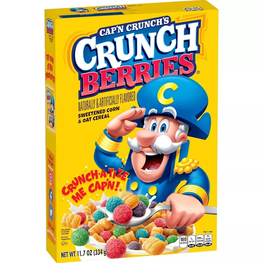 Ngũ cốc (Cereal) Captain Crunch Berry Cap'n Crunch 334gr