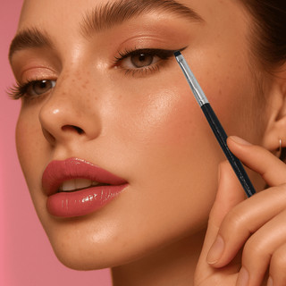 Cọ Vẽ Eyeliner và Bọng Mắt Đầu Nhỏ Siêu Mảnh Dễ Vẽ Không Lem Tightline Eyeliner Brush (MA32)