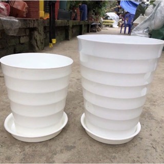 Chậu nhựa Tròn (36x32)cm trồng cây thật ,cây giả đủ size