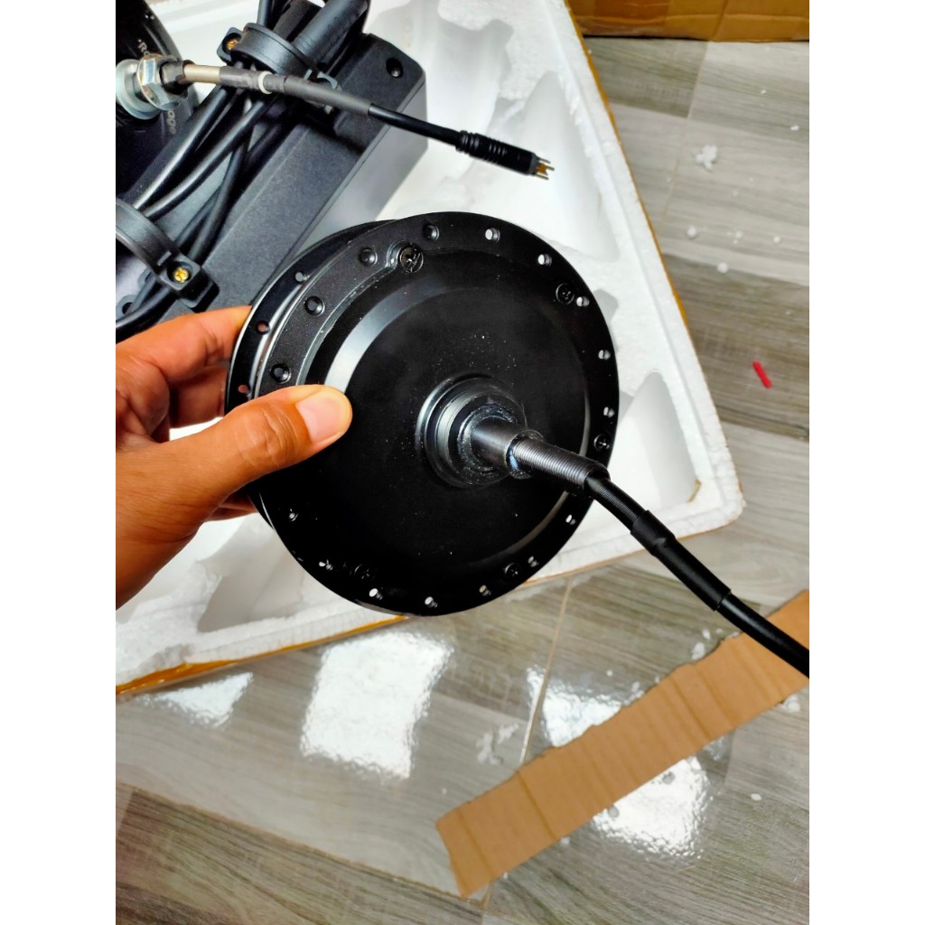 Động cơ 500w 36-48v,  động cơ chế xe đạp thể thao thành xe điện 36v- 48v 500w