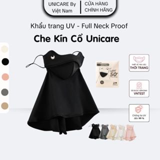 Khẩu Trang Chống Tia UV Che Kín Cổ Unicare Full Neck Proof Mask - Vải Lụa Mềm, Quai Điều Chỉnh, Chống Nắng Tối Ưu