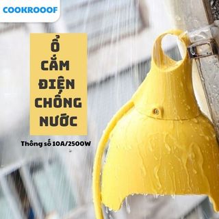 Ổ cắm điện ngoài trời 2500W chống nước ổ cắm điện chống mưa dây nối dài 5m ổ cắm điện chống nước 