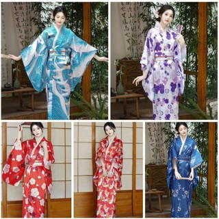 (CÓ SẴN) Bộ Trang Phục Kimono Truyền Thống Nhật Bản Yukata Nữ Nhật Bản