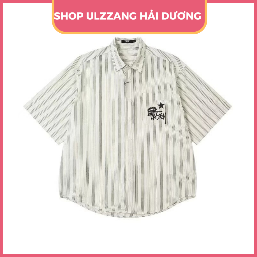 Áo Sơ Mi Nam Nữ In Hình Ngôi Sao Stussy From Rộng  Thoáng Mát Dành Cho Các Cặp Đôi_Hàng Hottrend 2025 | BigBuy360 - bigbuy360.vn