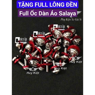   INOX 304  FULL Bộ Ốc Dàn Áo Salaya PHAY THÁI  TẶNG FULL LÔNG ĐỀN  Gắn Các Dòng Xe MS9934 