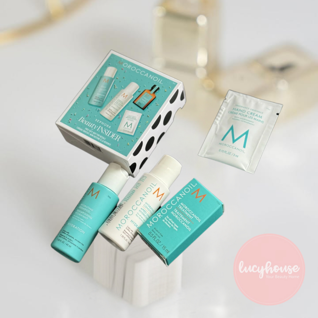 Set dưỡng tóc, gội xả Moroccanoil Mini 4 món