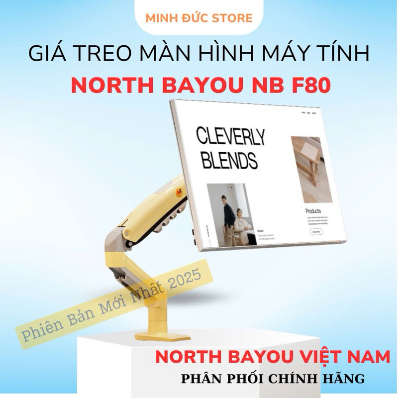 Giá Treo Màn Hình Máy Tính NB F80 17 - 30 Inch - Phiên Bản Màu Mới Nhất 2025