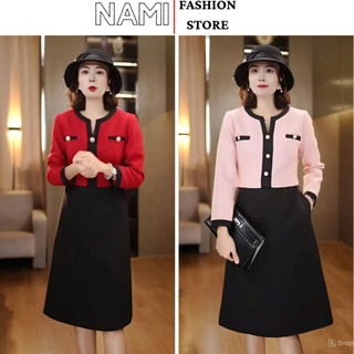 Váy Nữ Thiết Kế  Cao Cấp HV45 Đầm Sang Trọng Chất Nhung Cho Các Nàng Mặc Đi Chơi