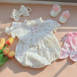  M31- Body xô đính 2 nơ nhỏ cho bé gái sơ sinh từ 3-11kg Made BY Hằng 