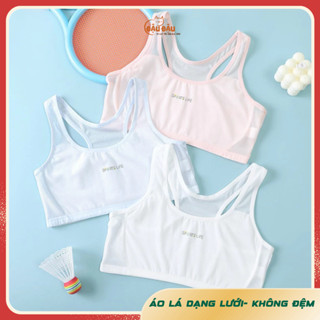 Áo lót học sinh cấp 1 cấp 2 dạng lưới ba lỗ siêu mát áo bra trẻ em tuổi dậy thì ao ngực nữ sinh từ 17 đến 50kg