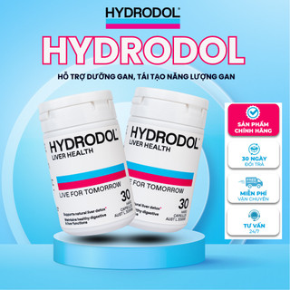   Hỗ Trợ Gan  Combo 2 lọ Hydrodol Live Health Viên Uống Bổ Gan Giải Rượu - giúp giải rượu cấp tốc 