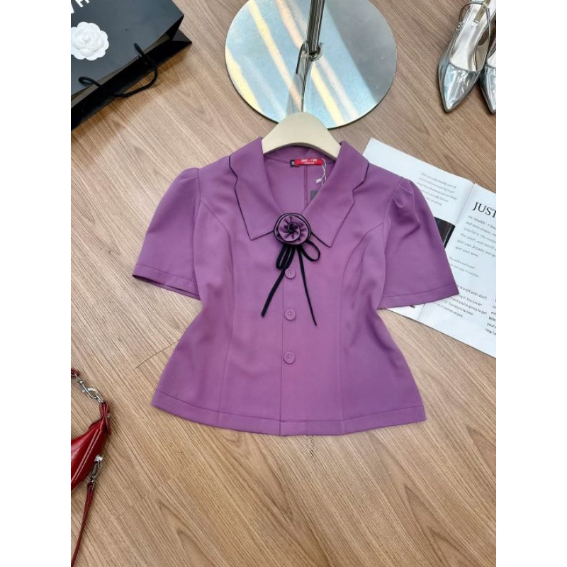 ÁO KIỂU KẾT HOA GIỮA H22 ĐỦ SUZE