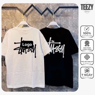 [Vải 100% Cotton] Áo Thun Stusy Form Unisex Dáng Rộng Hình In Nhiều Màu 100% Cotton Cao Cấp Premium