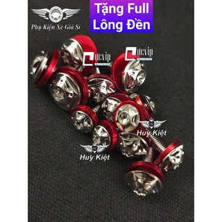   Inox 304  Full Bộ Ốc Dàn Áo Salaya  Kèm Full Lông Đền Đỏ  Wave Dr Si Fu Ex Win Vario AB Vision Sonic Raider MS9932 