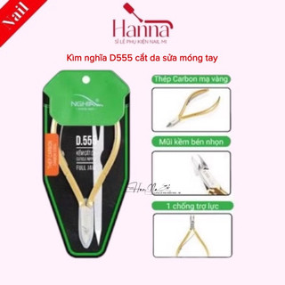 Kìm kiềm  Nghĩa D555 cắt da sửa móng tay  tặng kèm Dũa inox  
