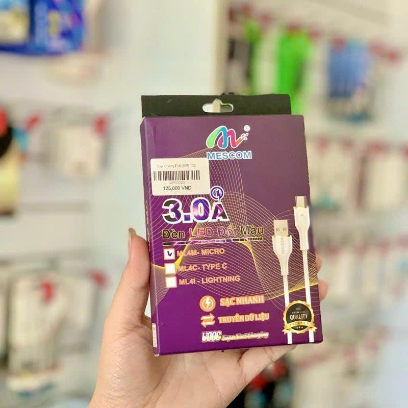 Cáp Sạc Chống Đứt MR Dây Dài 1M Cáp Mềm Dẽo Silicon USB-Micro