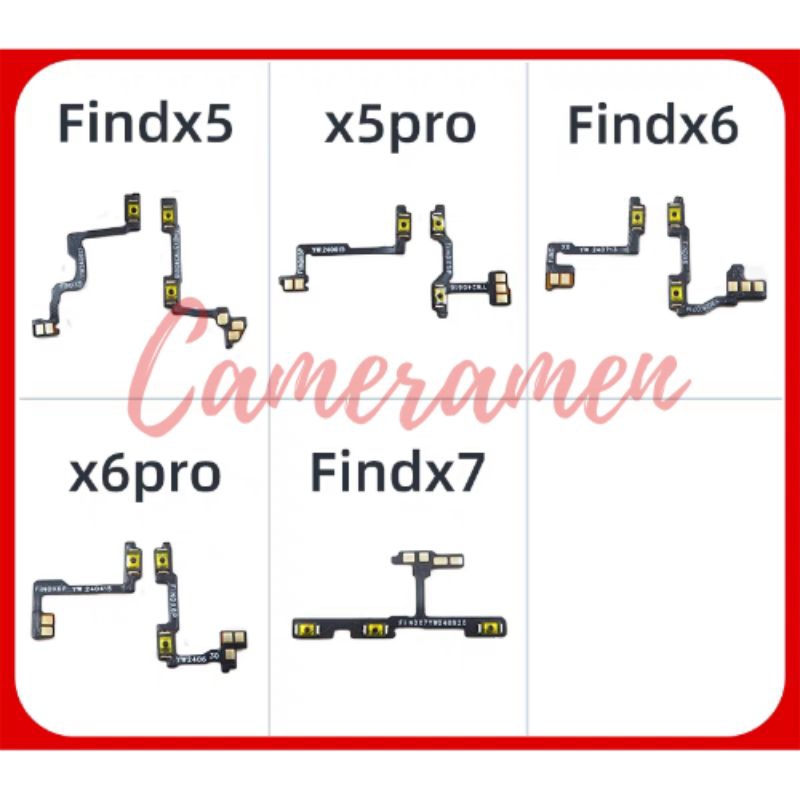 Cáp Nguồn Volum Âm Lượng Oppo Find X5 / Find X5 Pro / Find X6 / Find X6 Pro / Find X7