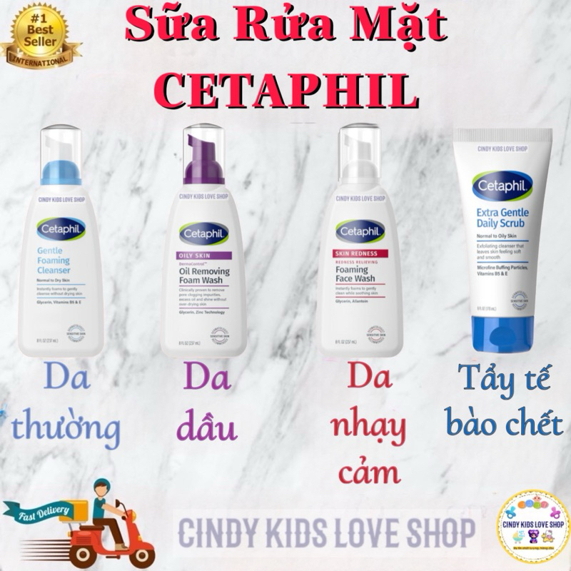 Sữa Rửa Mặt/Tẩy Tế Bào Chết Cetaphil