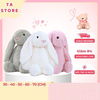 (HCM-Hỏa tốc 2h) Thỏ bông, thỏ jellycat tai dài 100% gòn tinh khiết đủ kích thước màu sắc từ TA STORE
