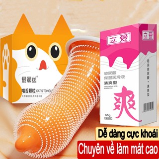 Bao Cao Su Gai Mèo Siêu Mỏng Thế Hệ Mới - Lưỡi Gai Mềm Lớn Tăng Cảm Giác - Hộp 12 Chiếc Kéo Dài Khoái Cảm