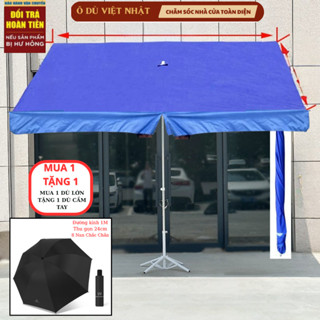 Ô Dù Mái Chéo-Mái Nghiêng-Vải bạt cao cấp (chưa đế) -Che Mưa Che Nắng Ngoài Trời(Chống thấm 100%) Tặng 1 Ô Cầm Tay