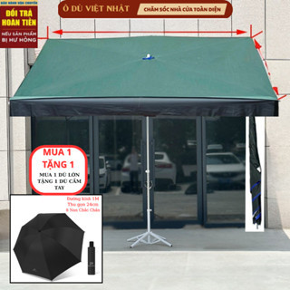 [ TẶNG KÈM 1 Ô ] Ô Dù Mái Chéo 2m5 x3m và 2mx2m5( Không Có Đế) Ô Dù Mái Nghiêng Che Mưa Nắng Ngoài Trời