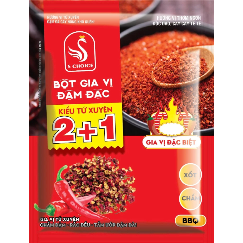 Muối Ớt Chấm Lạp Xưởng Nướng Đá LC FOODS( combo2 gói)