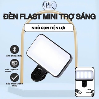 Đèn LED Selfie Mini 3 Chế Độ Cầm Tay Dạng Kẹp Trợ Sáng Chụp Ảnh, Quay Video Chuyên Nghiệp