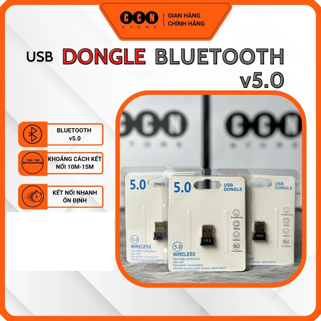 USB Bluetooth 5.0 thiết bị bluetooth dùng cho máy tính Laptop, PC - USB Bluetooth CSR V5.0