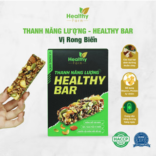 [Chính hãng] Thanh Năng Lượng Healthy Bar Vị Rong Biển, Bánh Ăn Kiêng, Giảm Cân, Hộp 12 Thanh - Healthy Farm