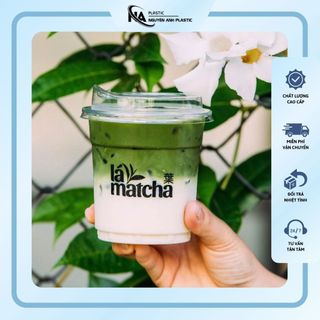  SET 100 Ly Cốc nhựa PET 18oz loại dày   500ml   - miệng phi 98mm Ly cà phê trà sữa. 
