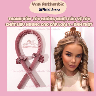  Thanh Lô uốn tóc không nhiệt vải nhung cao cấp - Tạo kiểu tóc xoăn tự nhiên bảo vệ tóc 