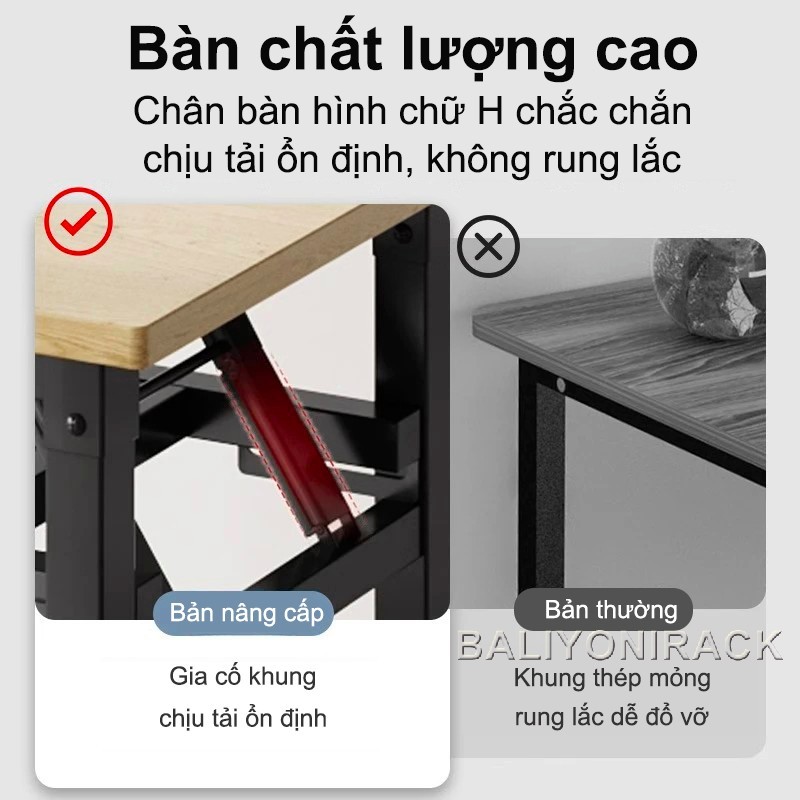 Bali Bàn Làm Việc Gấp Gọn Nhiều Kích Thước Lắp Đặt Nhanh Dùng Ngay Tiện Học Làm Việc | BigBuy360 - bigbuy360.vn