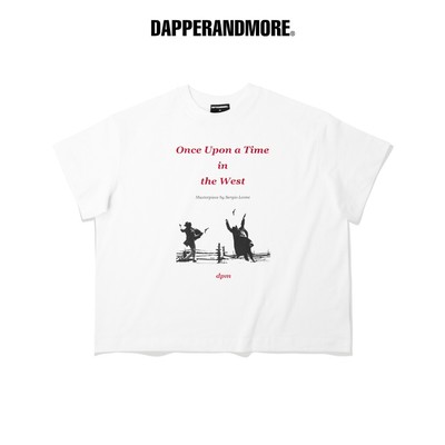 Áo Thun Unisex DAPPERANDMORE "OUATITW T-SHIRT" Form Boxy 100% Cotton 250gsm - Trắng