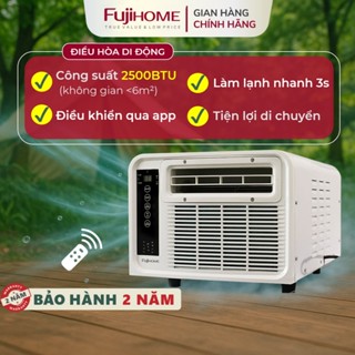 Máy điều hòa Mini Nhập Khẩu FUJIHOME PAC03, Cây lạnh 4 trong 1 - làm lạnh quạt mát hút ẩm sưởi ấm