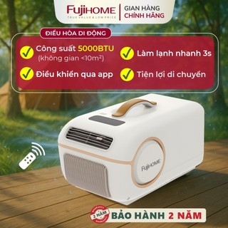  Điều hòa di động FUJIHOME PAC05 Máy lạnh Mini làm lạnh hút ẩm quạt mát - điều khiển cảm ứng 