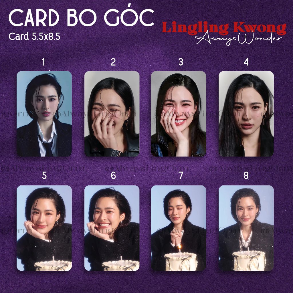 [CARD BO GÓC PVC] LinglingKwong - Always Wonder - card nhựa siêu dày cán màng